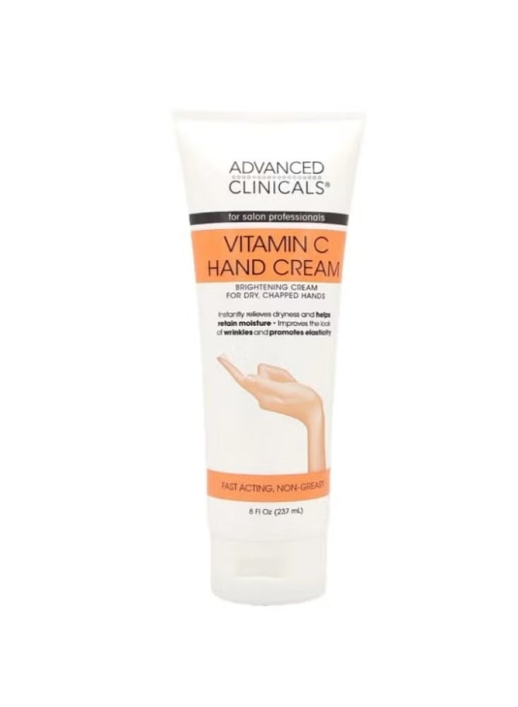 Advanced Clinicals Vitamin C Hand Cream for Moisturizing and Brightening Skin Appearance – 237 ml - Image 2